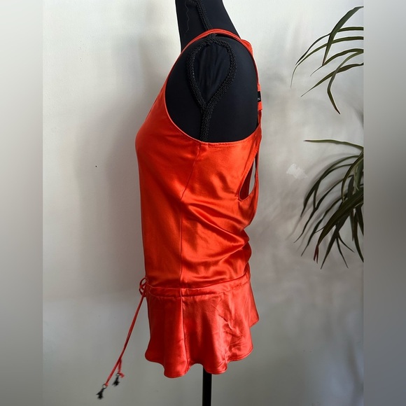 Zimmermann Orange Satin Tank Top - Picture 4 of 6